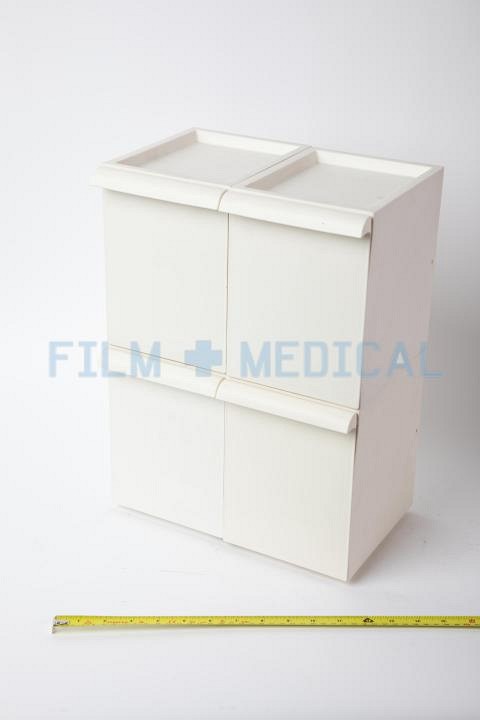 Medical Storage Drawers Plastic in White (priced individually)